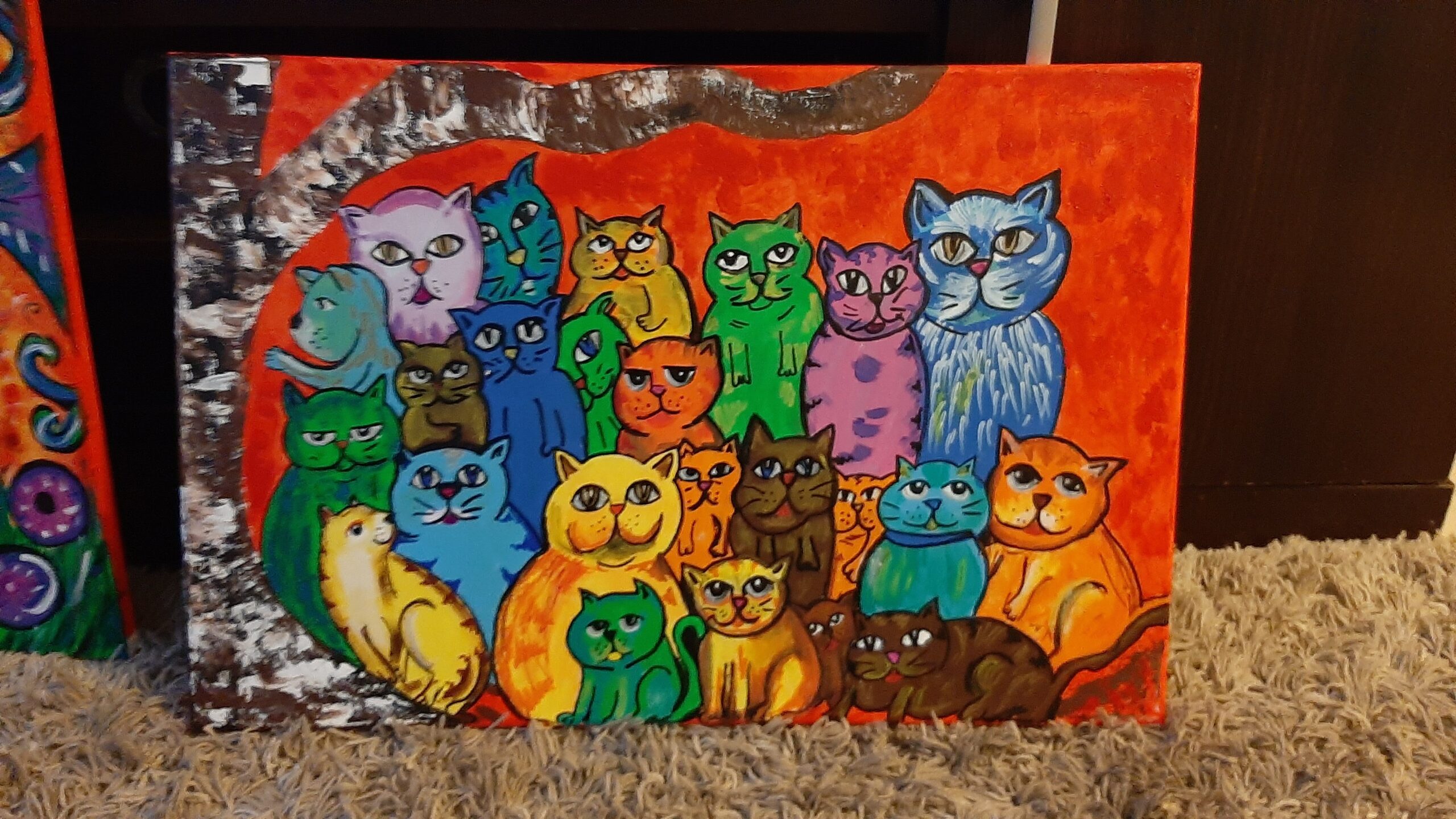 Cuadro de Gatos 2