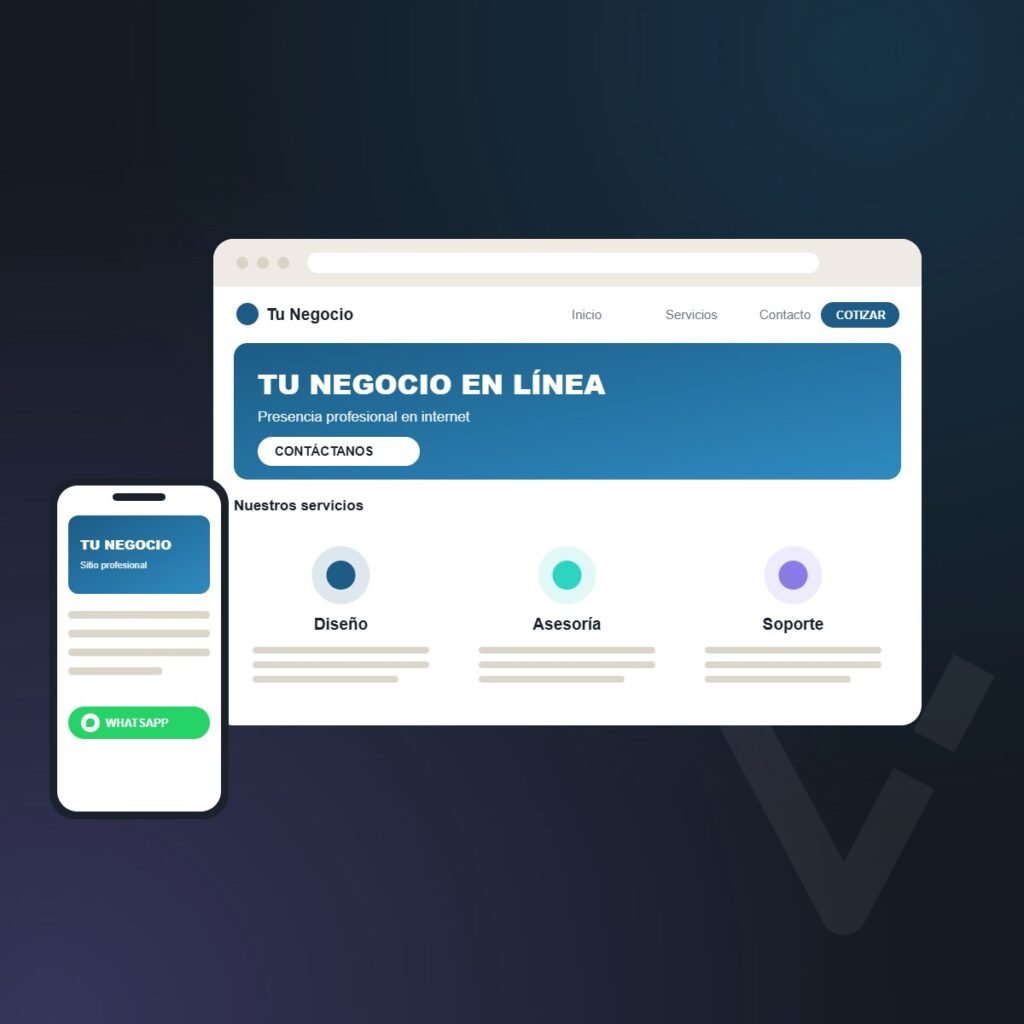 Página web profesional informativa